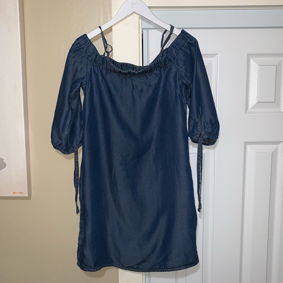 Nwt Splendid chambray off the shoulder dress - Picture 5 of 6
